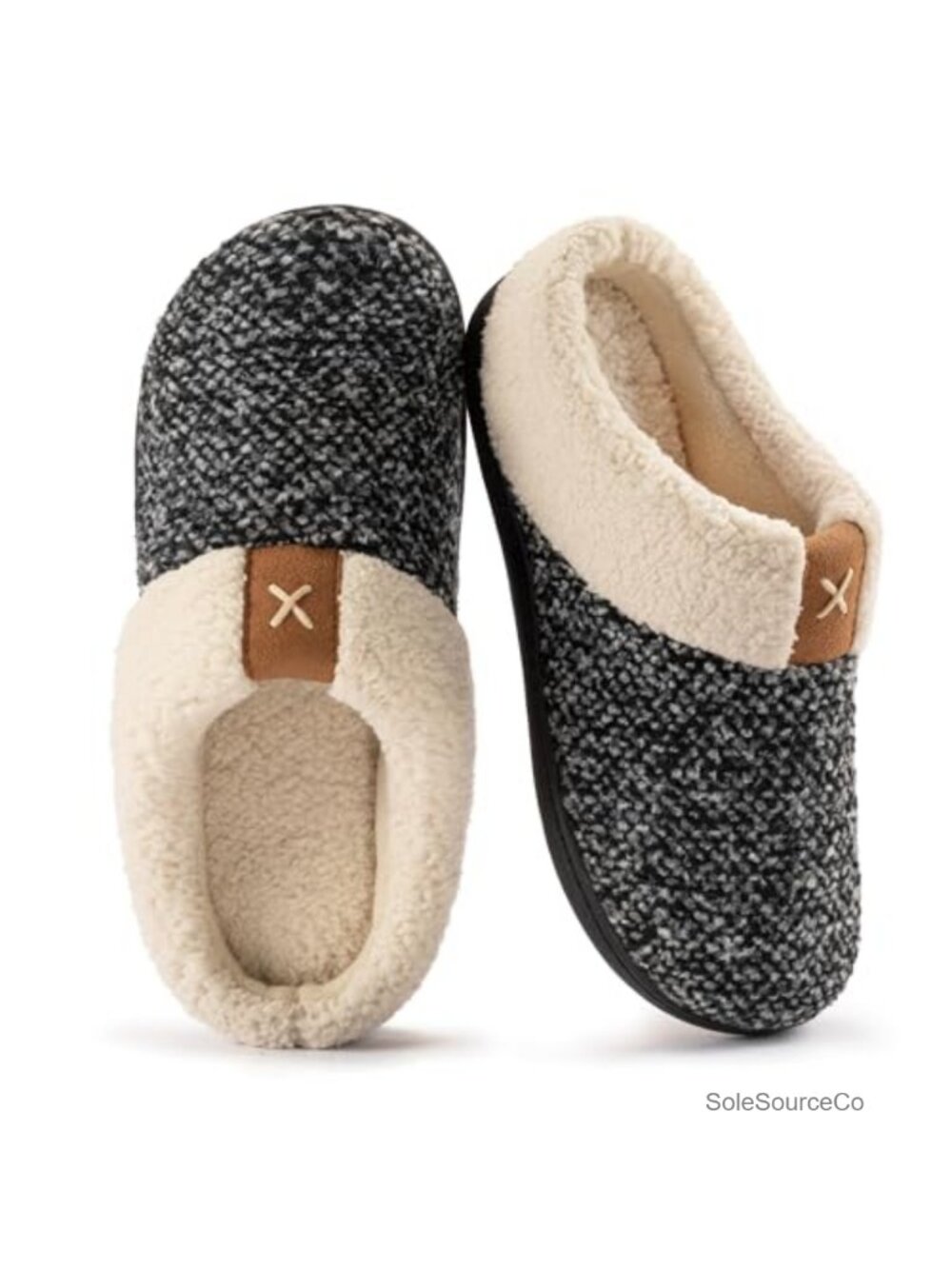Women's Memory Foam Fleece Lined Slippers with Slip Resistant Sole